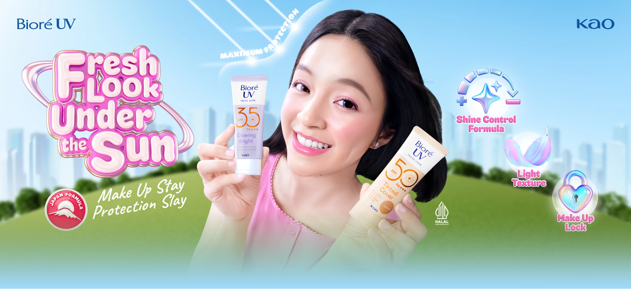 biore uv fresh look - fresh look under the sun