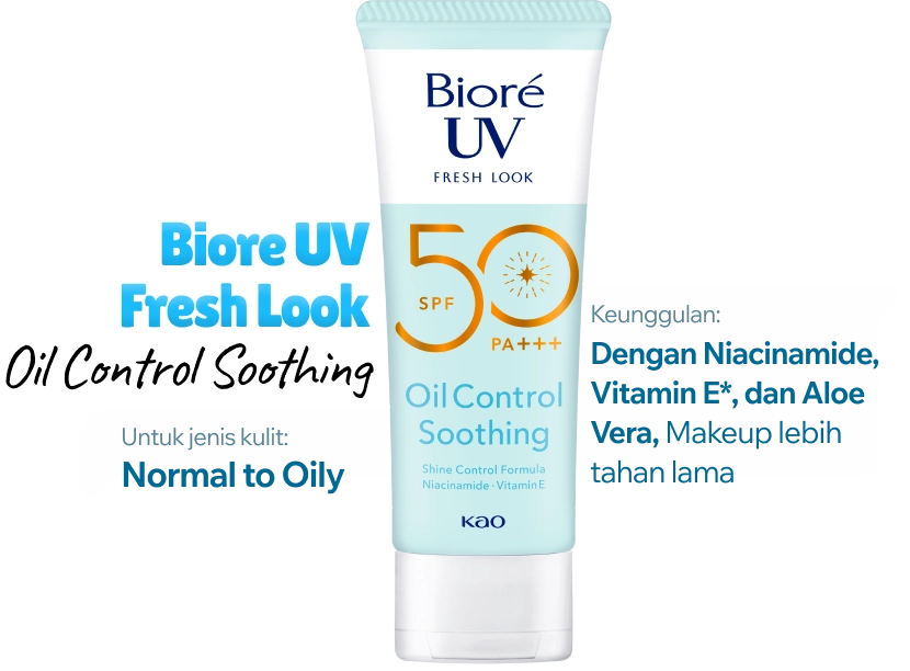 biore uv fresh look oil control soothing